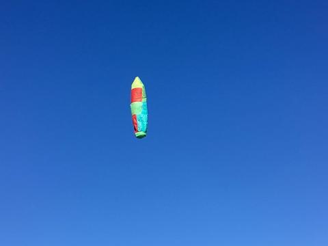 hot air balloon taking off