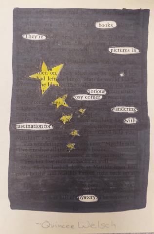 stars black out poetry