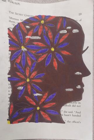 side view black out poetry