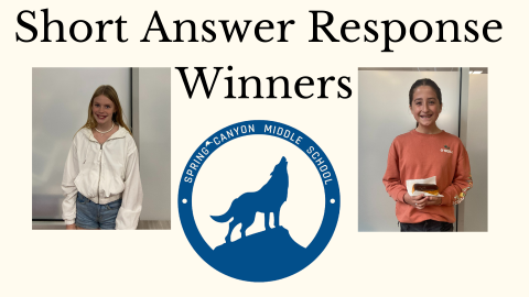 Short Answer Response Winners