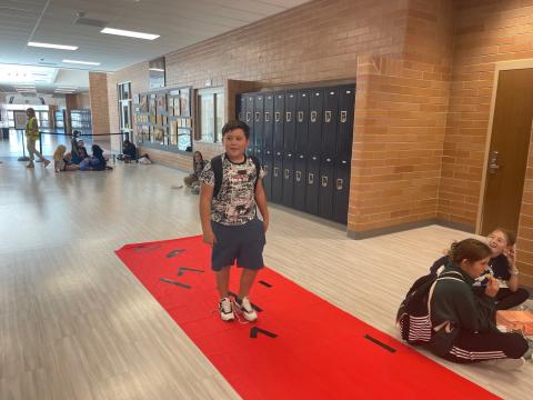 We had random dance Friday along with rolling out the red carpet for our amazing students. Students walked down the runway and showed up their awesome dance moves! It was so much fun.