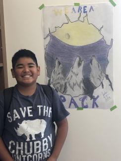 Jaden Seha and his poster