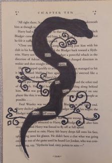 snake black out poetry