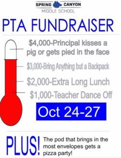 PTA fundraiser flyer
