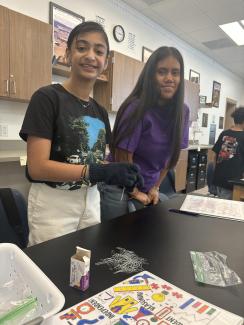 Students make electromagnets